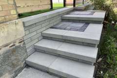 Interlock steps, walkway, and retaining wall