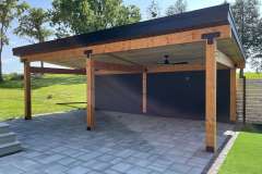 Interlock patio and covered pergola