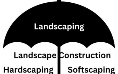 Know your landscaping terms: the difference between landscaping, hardscaping, and softscaping.